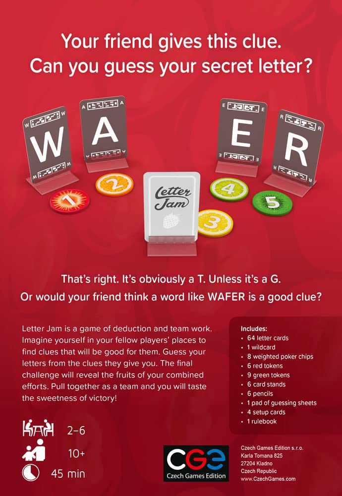 Letter Jam by CGE | Cooperative Word Game for 2–6 Players | Game Night