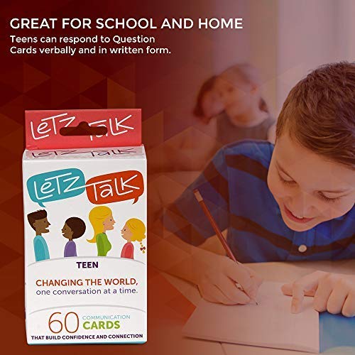 Letz Talk Conversation Cards for Teens – Build Confidence & Emotional Intelligence | Family & Classroom Game