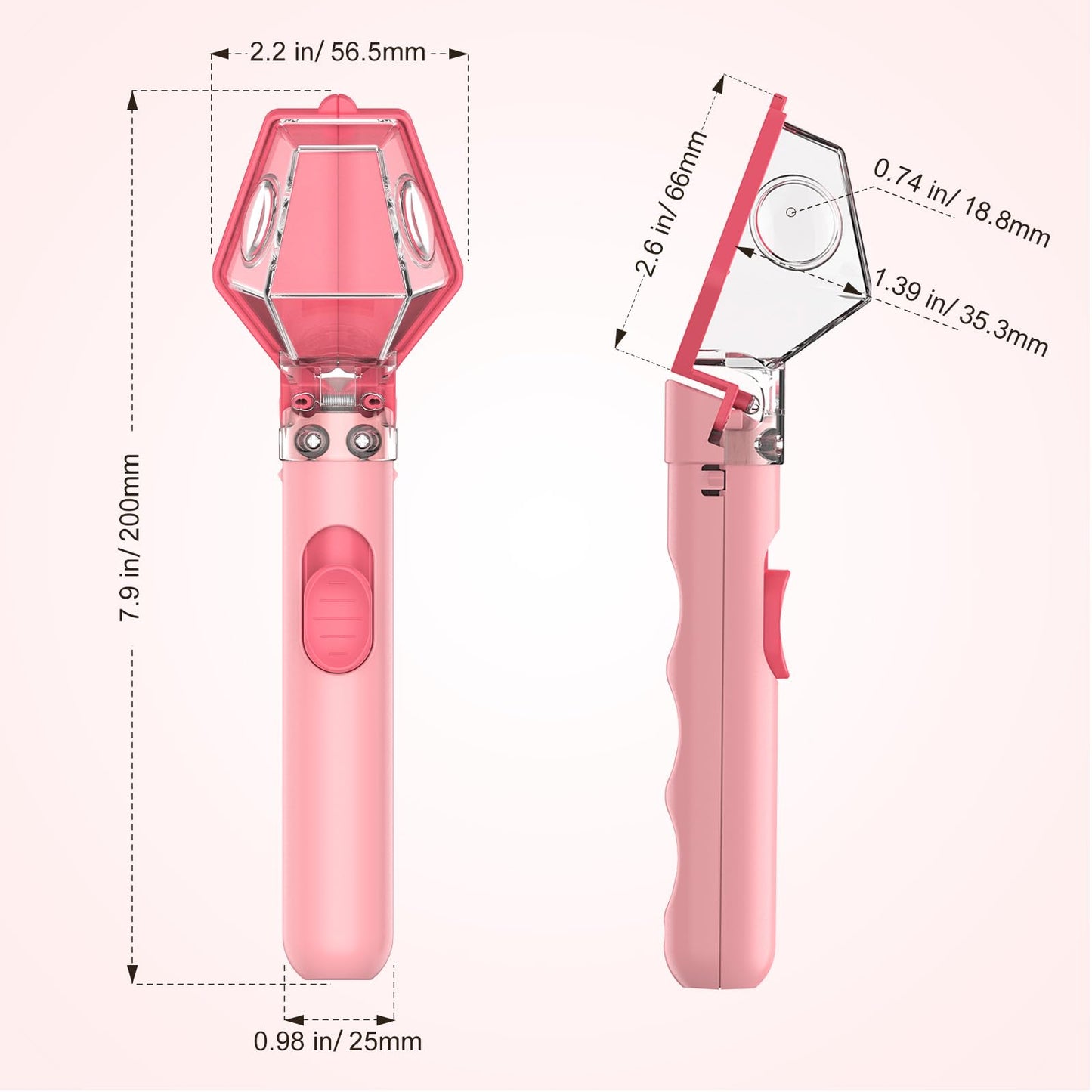 LEUOA Bug Catcher for Kids – 6x Magnifier Insect Trap (Pink) | STEM Toy