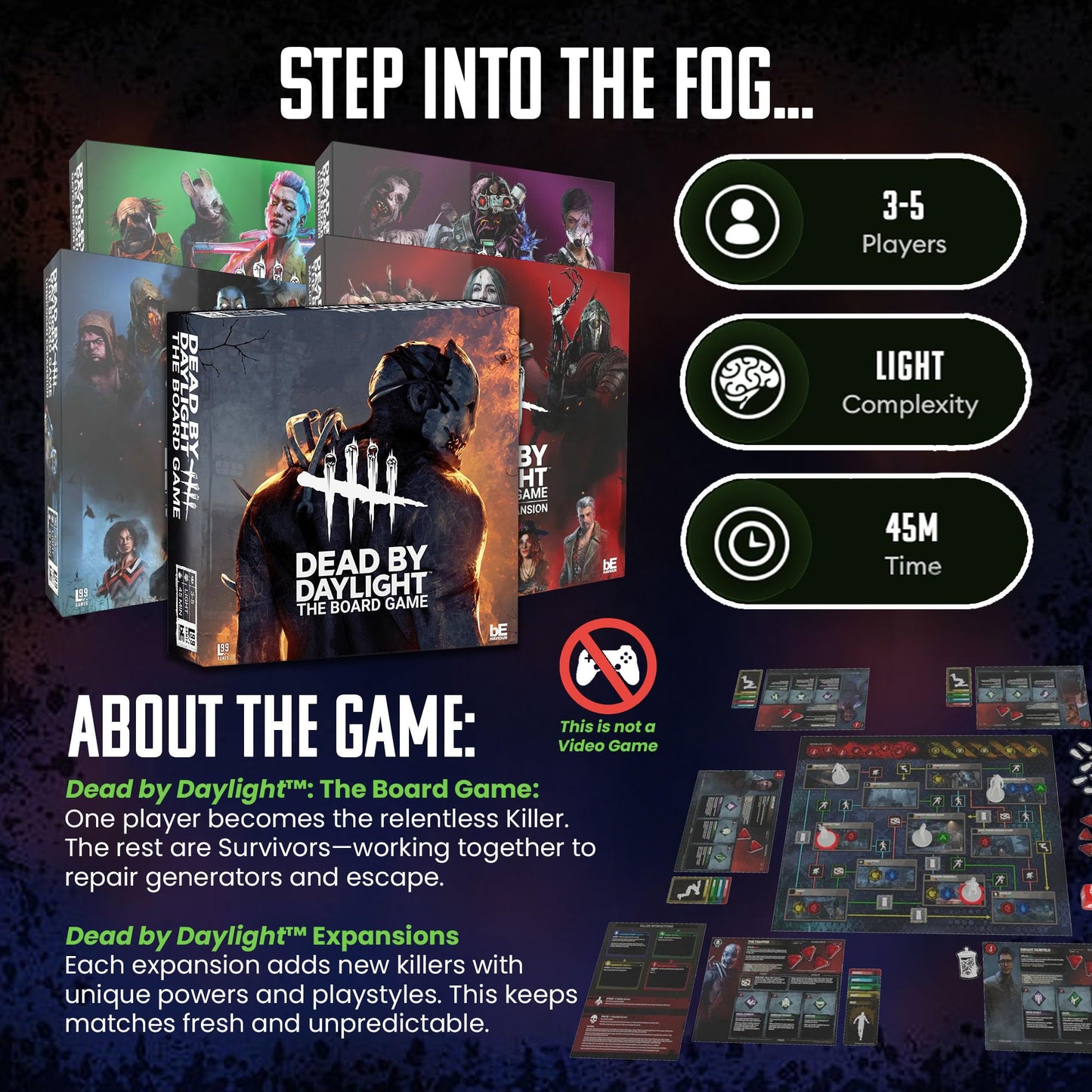 Level 99 Games - Dead by Daylight: The Board Game - Malicious Expansion
