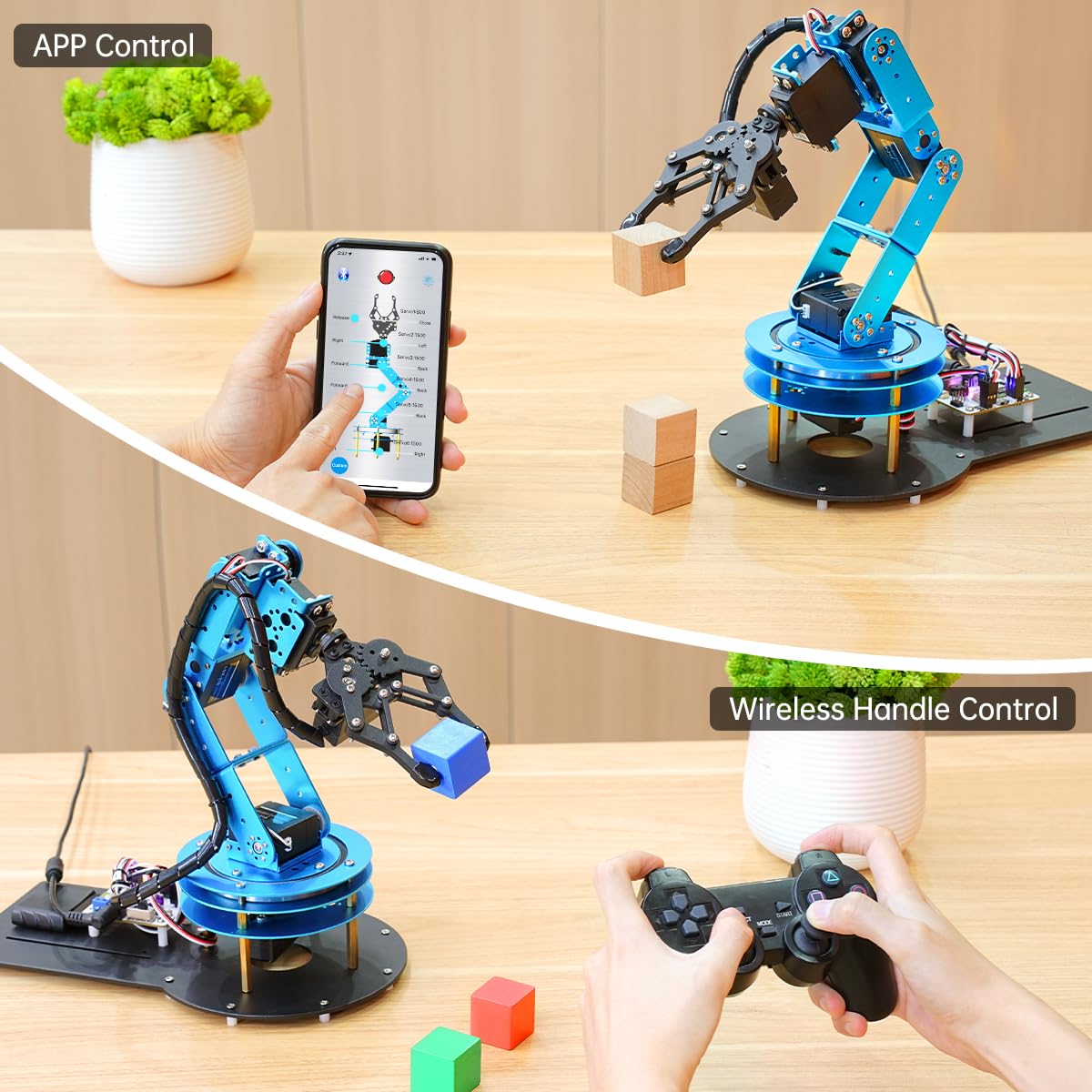 LewanSoul LeArm 6DOF Robotic Arm Kit - PC App Control, 5 Servos, Tutorial
