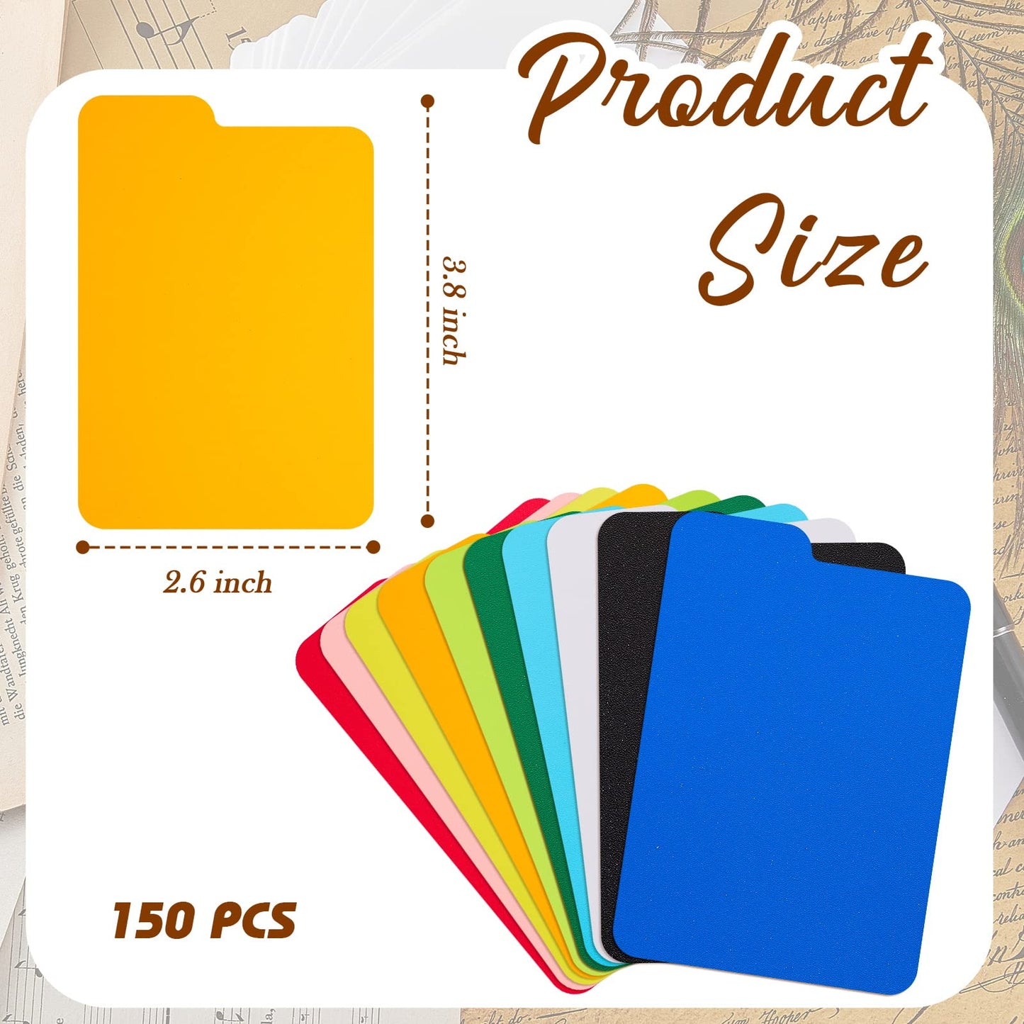Lewtemi Card Dividers Multicolor – 50 Pcs (2.6 x 3.8 in) Trading Card Page Dividers for Organization