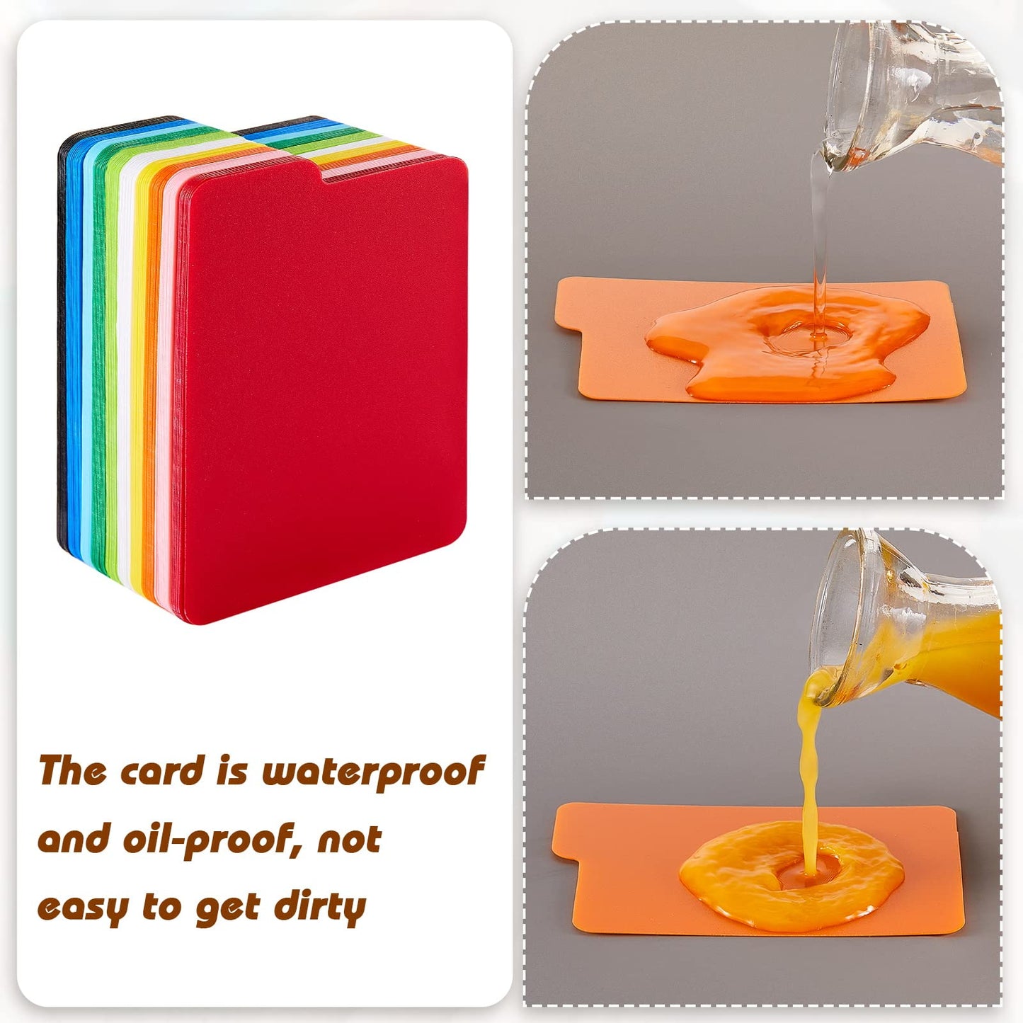 Lewtemi Card Dividers Multicolor – 50 Pcs (2.6 x 3.8 in) Trading Card Page Dividers for Organization