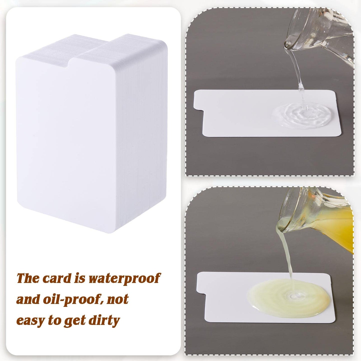 Lewtemi White Trading Card Dividers – 250 Pcs, 2.6 x 3.8 in