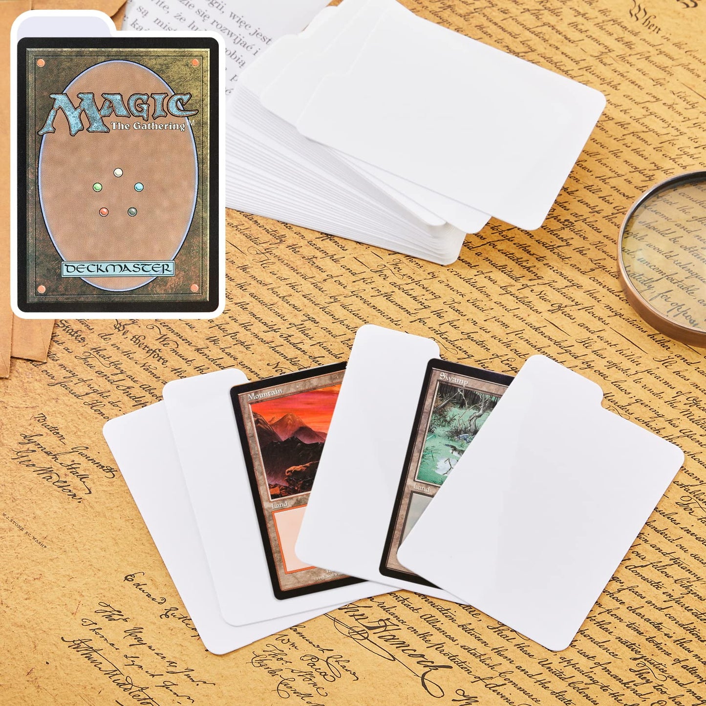 Lewtemi White Trading Card Dividers – 250 Pcs, 2.6 x 3.8 in