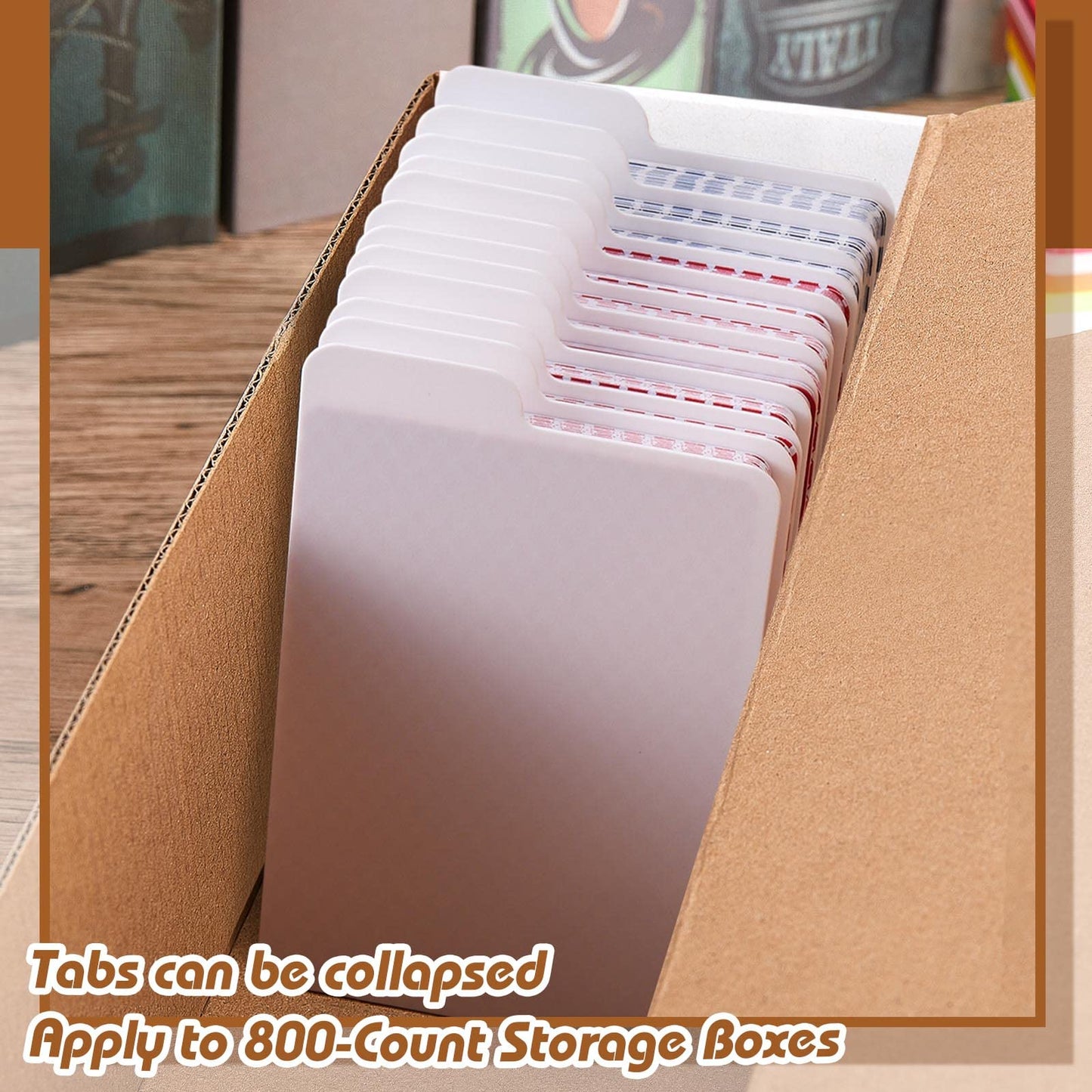 Lewtemi White Trading Card Dividers – 250 Pcs, 2.6 x 3.8 in