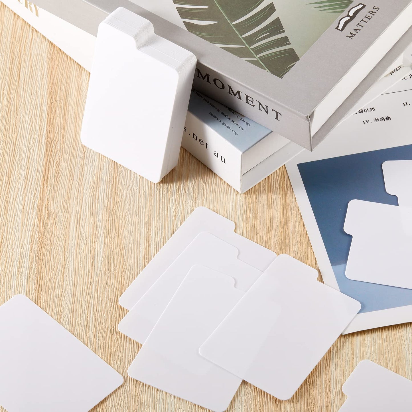 Lewtemi White Trading Card Dividers – 250 Pcs, 2.6 x 3.8 in