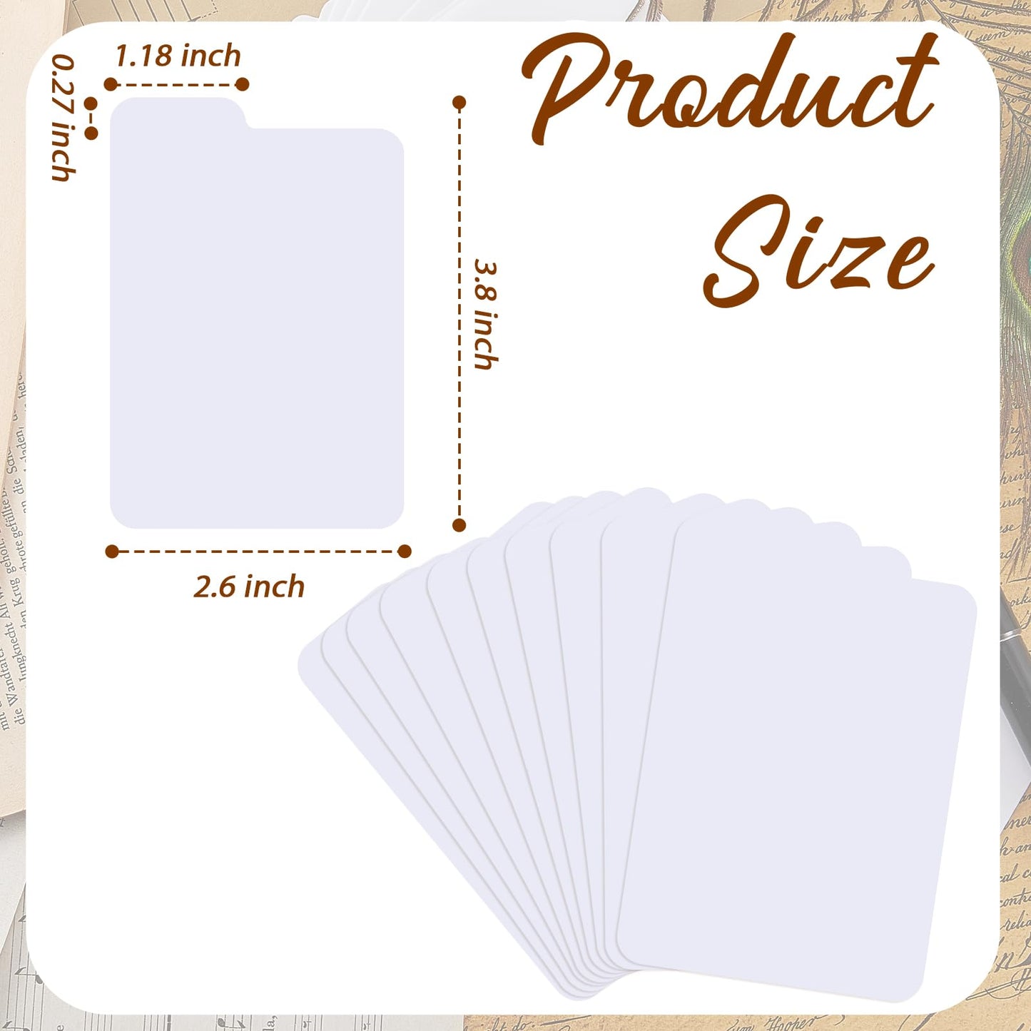 Lewtemi White Trading Card Dividers – 250 Pcs, 2.6 x 3.8 in