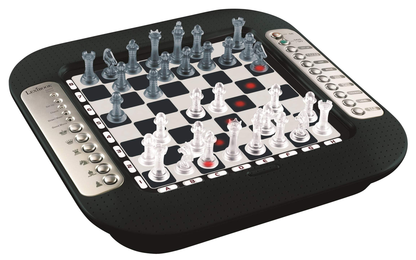 Lexibook Chessman FX: Electronic Chess Game with Light & Sound, 64 Levels, Tactile Keyboard