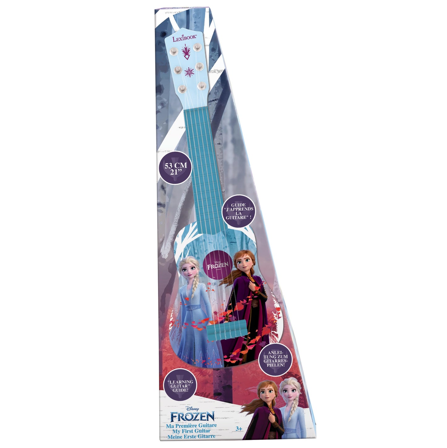 LEXiBOOK Frozen My First Guitar for Kids – 21-inch, 6 Nylon Strings, Guide Included | Blue