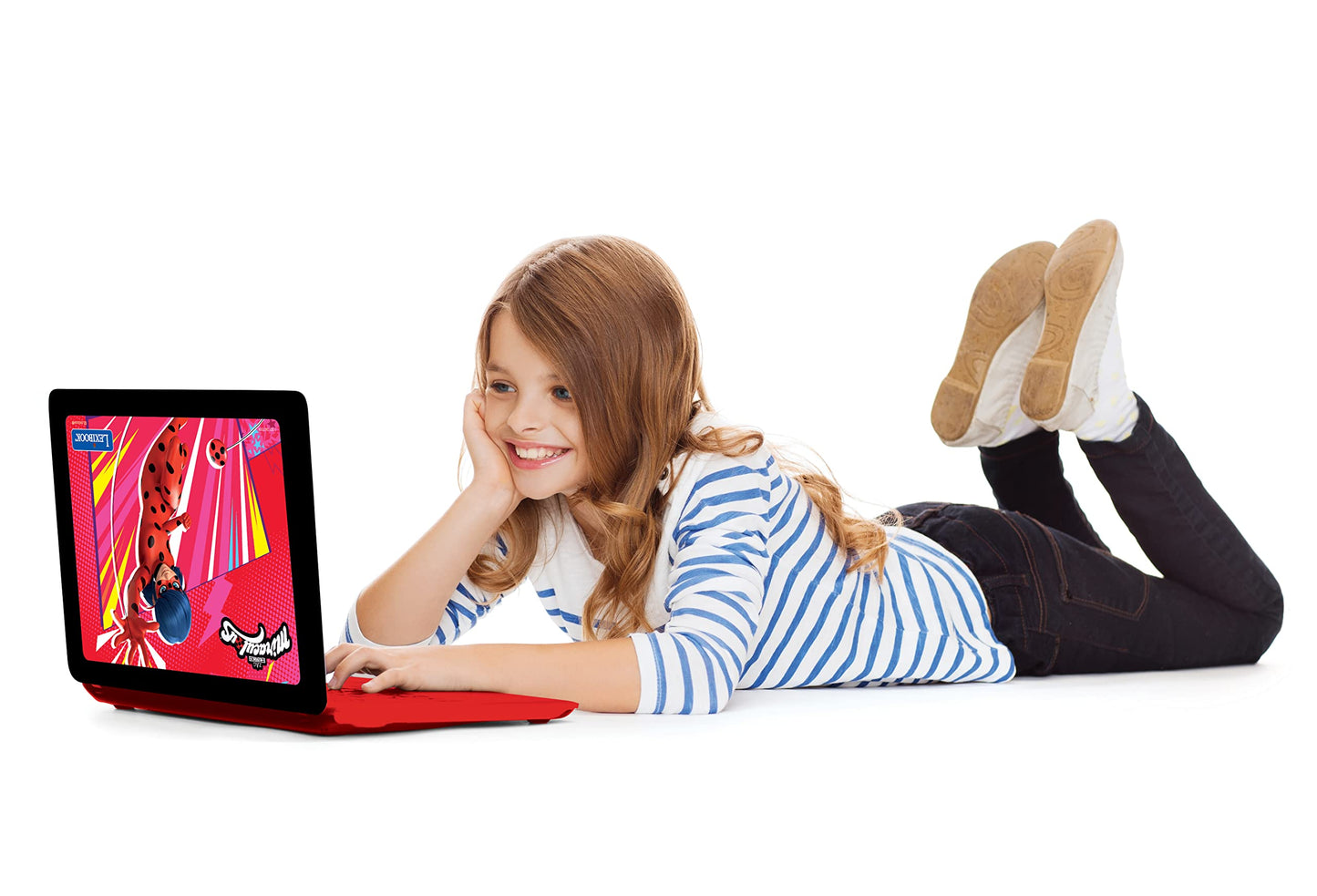 LEXiBOOK Miraculous: Educational Bilingual Laptop for Kids – English/Spanish with 124 Activities