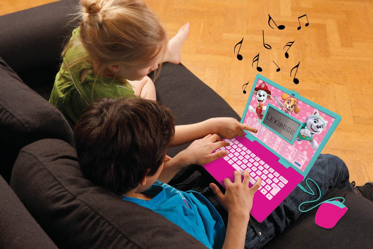 Lexibook Paw Patrol Bilingual Educational Laptop – 124 Activities in English & Spanish, Pink