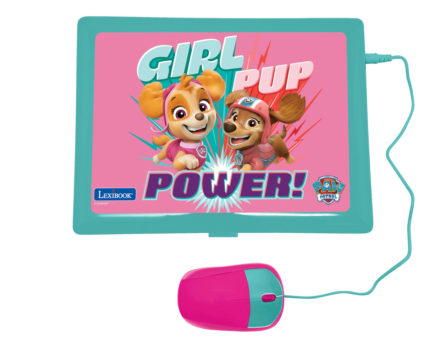 Lexibook Paw Patrol Bilingual Educational Laptop – 124 Activities in English & Spanish, Pink
