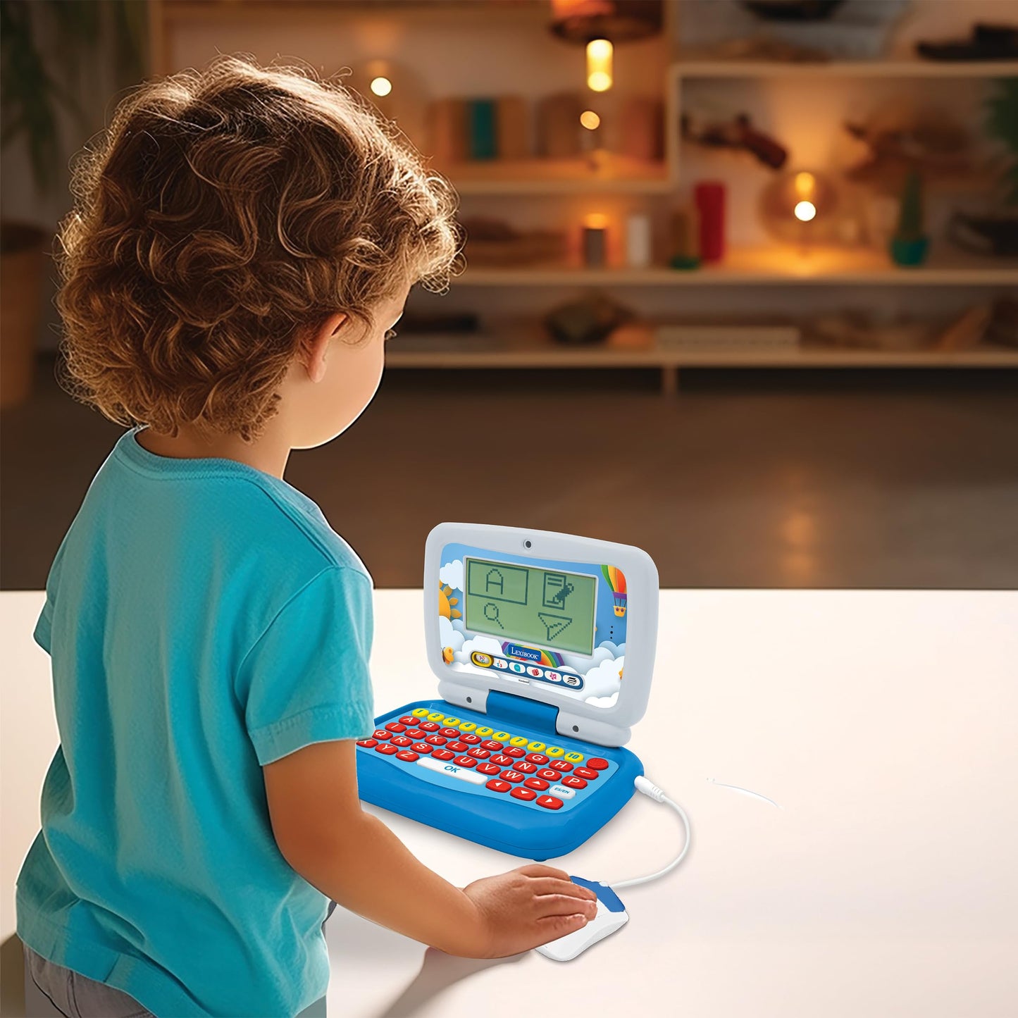 Lexibook Power Junior: Bilingual English/Spanish Educational Laptop with 40 Activities
