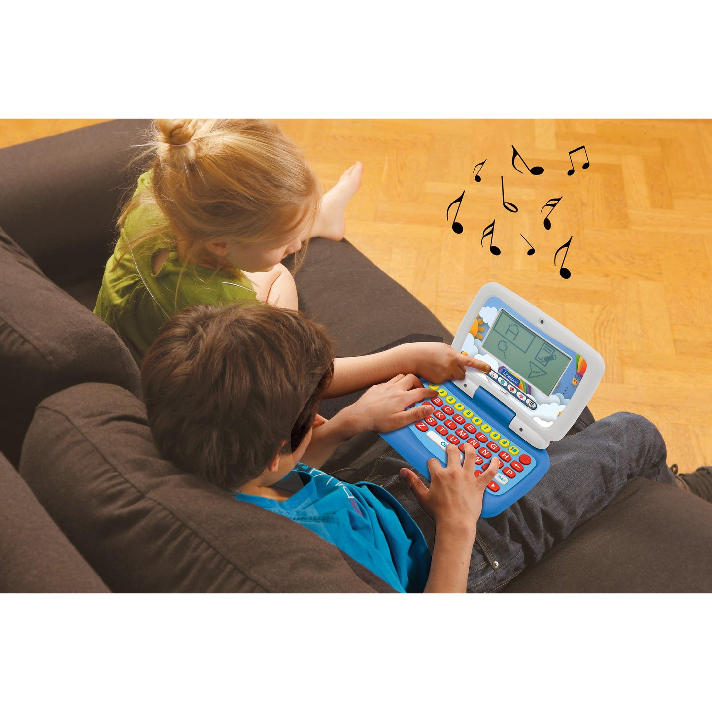 Lexibook Power Junior: Bilingual English/Spanish Educational Laptop with 40 Activities