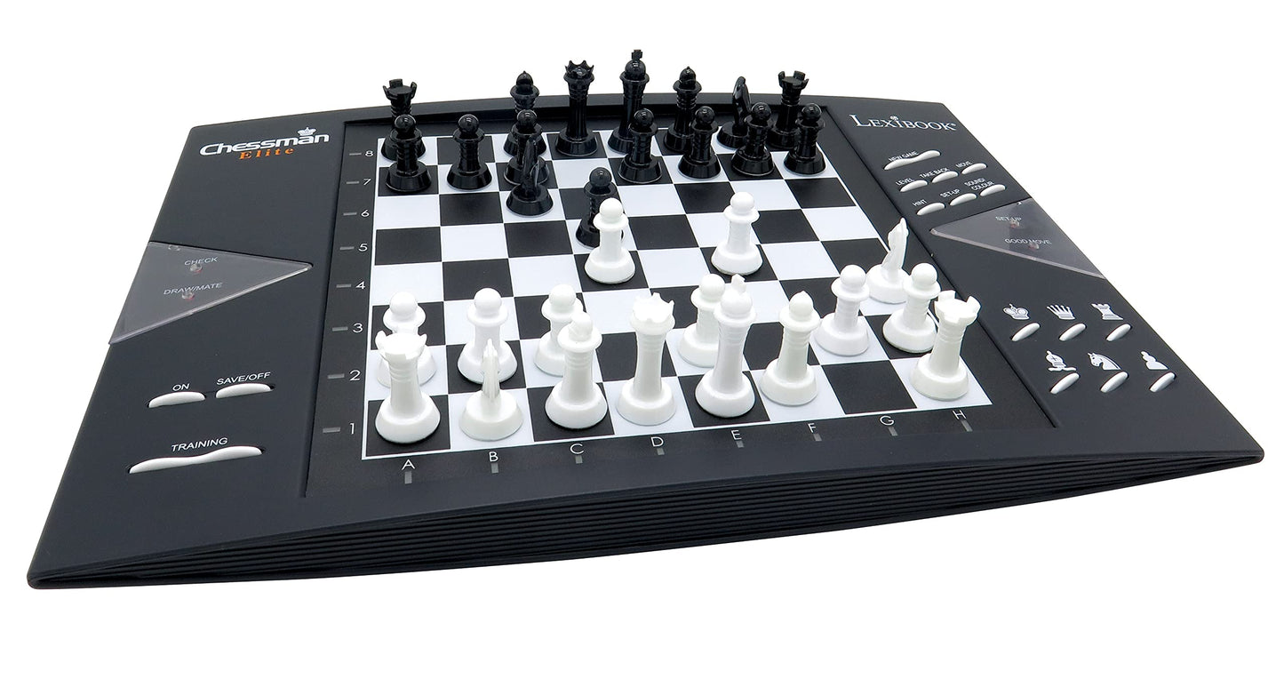 LexiBOOK Chessman Elite – Interactive Chess Game with 64 Levels, LED Moves, 2-Player or Computer