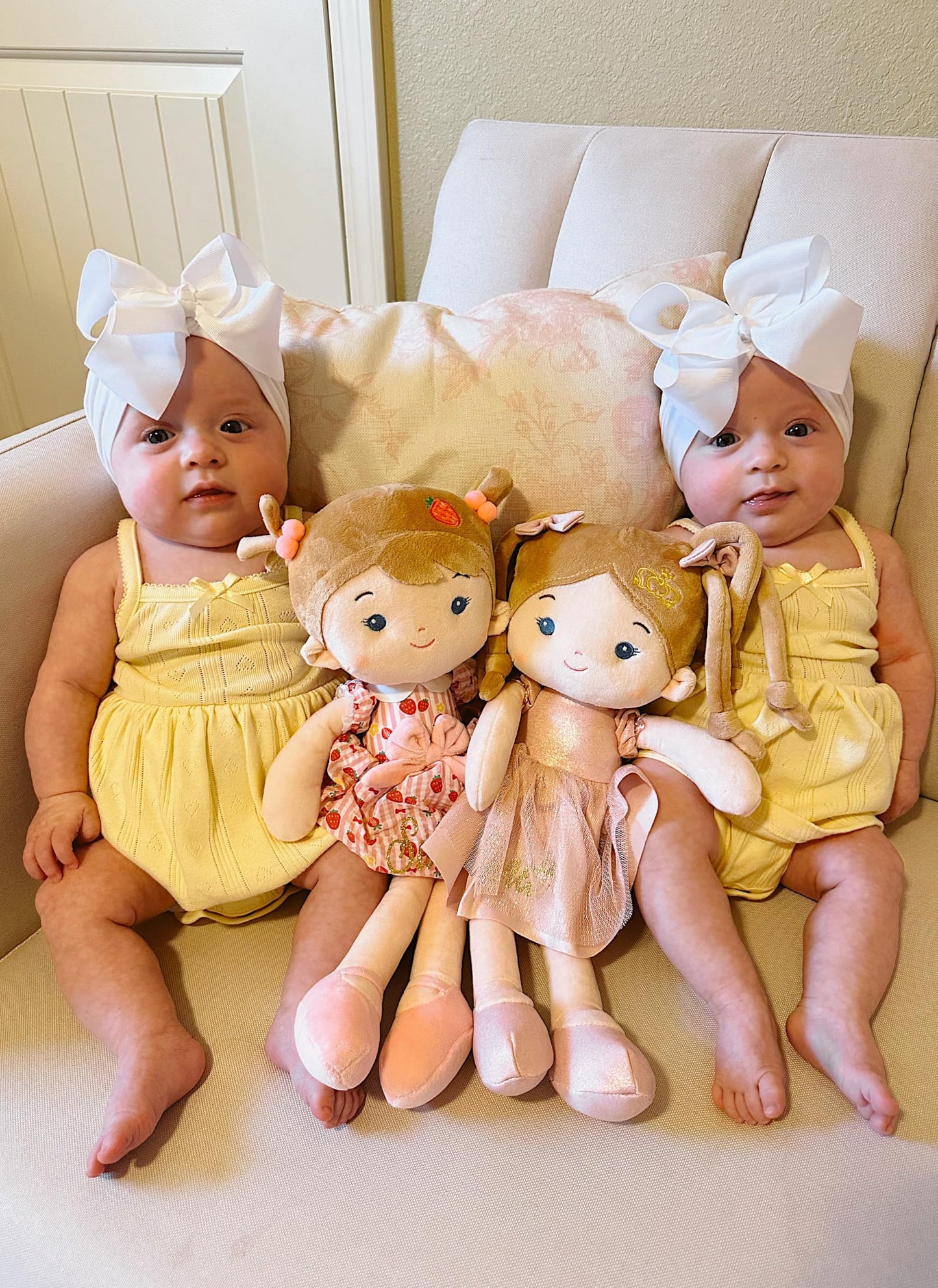 LeyaDoll Soft Baby Doll Toys (16-inch) | My First Rag Doll for Toddlers – Coral Princess