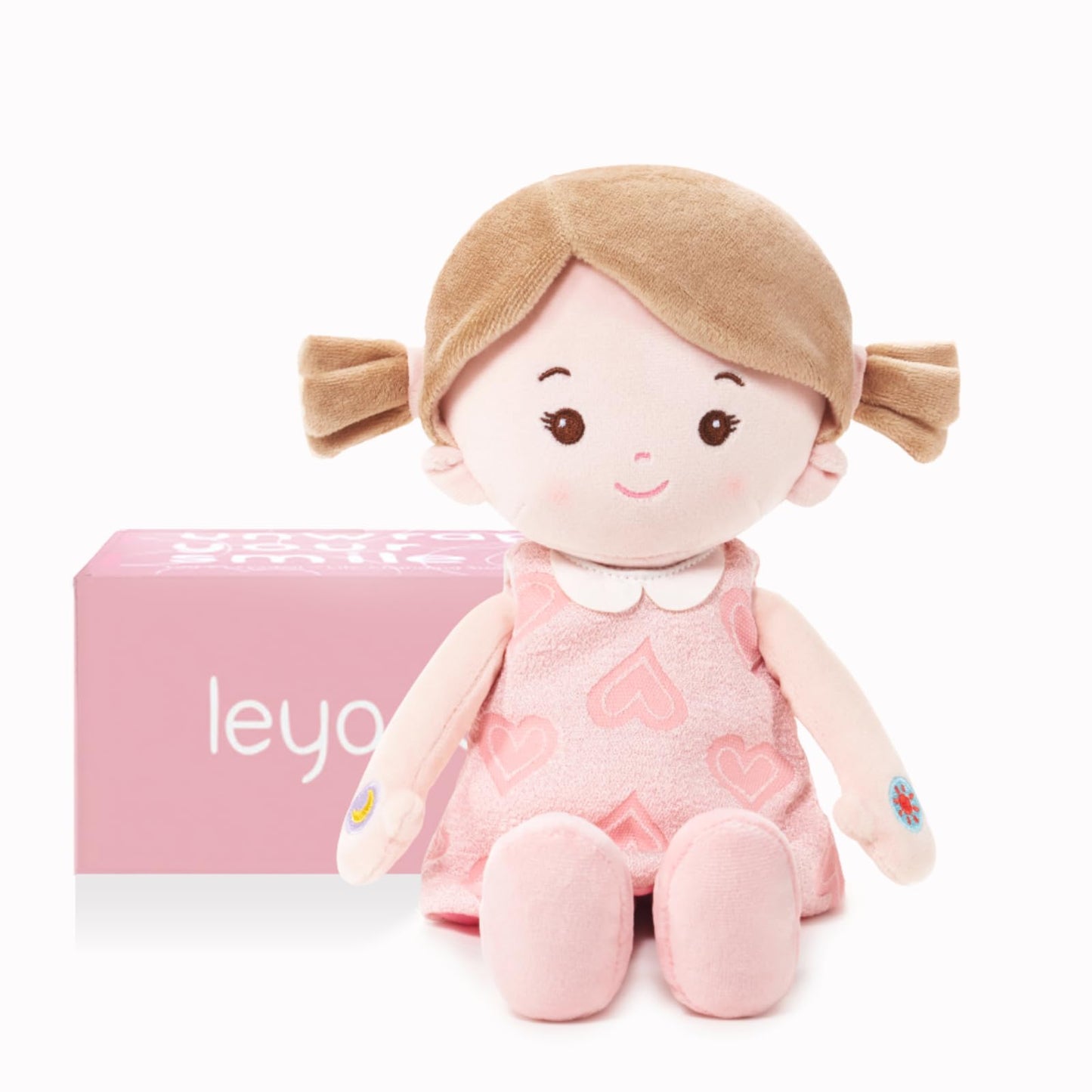 LeyaDoll 12'' Soft Baby Doll – Interactive Talking Doll with Lullaby Songs & 5 Expressions for Toddlers