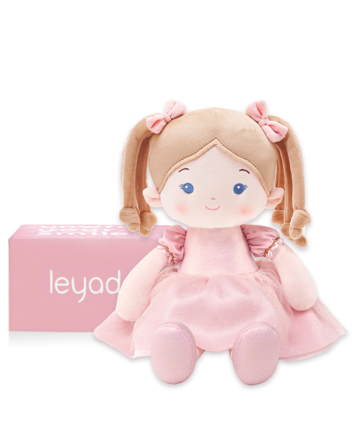 LeyaDoll Soft Baby Doll Toys (12-inch) – My First Rag Doll for 1-Year-Old Girls