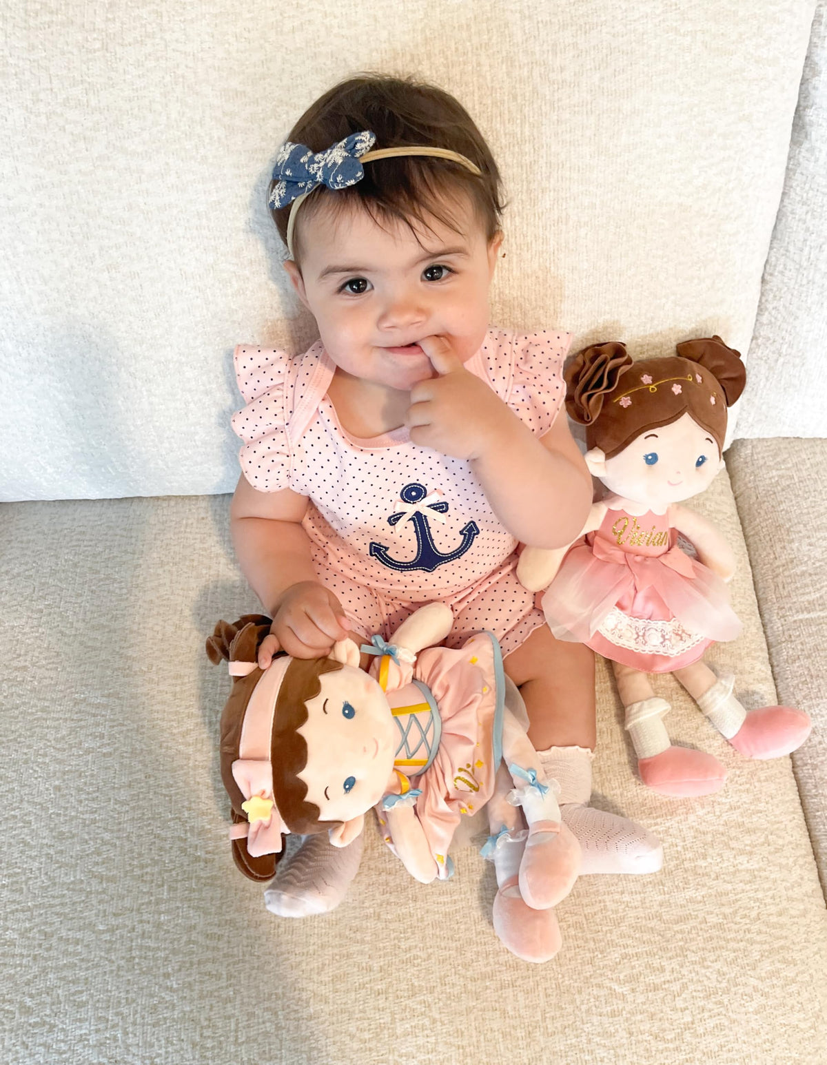 LeyaDoll Soft Baby Doll Toys (16'') - My First Rag Doll for 1 Year Old Girls | Princess Twinkle Plush Gift
