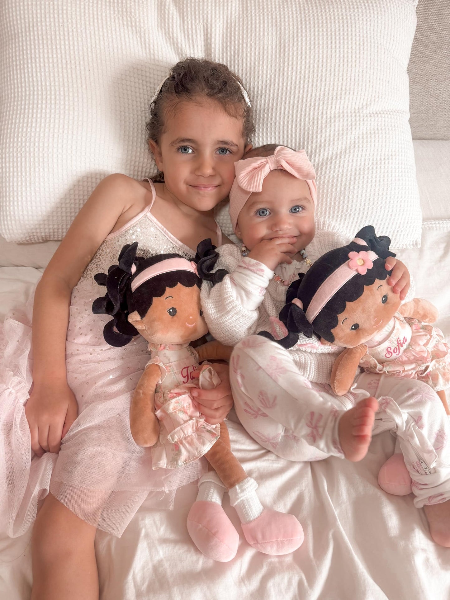 LeyaDoll Soft Baby Doll Toys (16'') – My First Rag Doll for 1 Year-Old Girls | Princess Petal