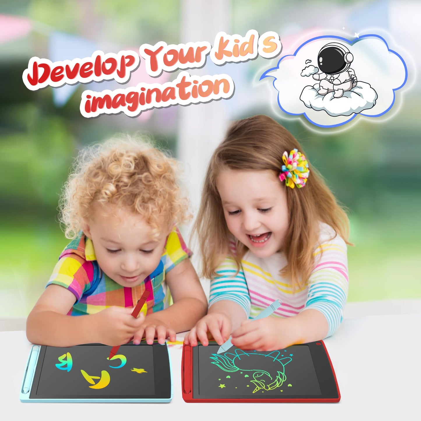 LEYAOYAO 2 Pack LCD Writing Tablet for Kids – Doodle Board and Learning Toy (Ages 3–6)