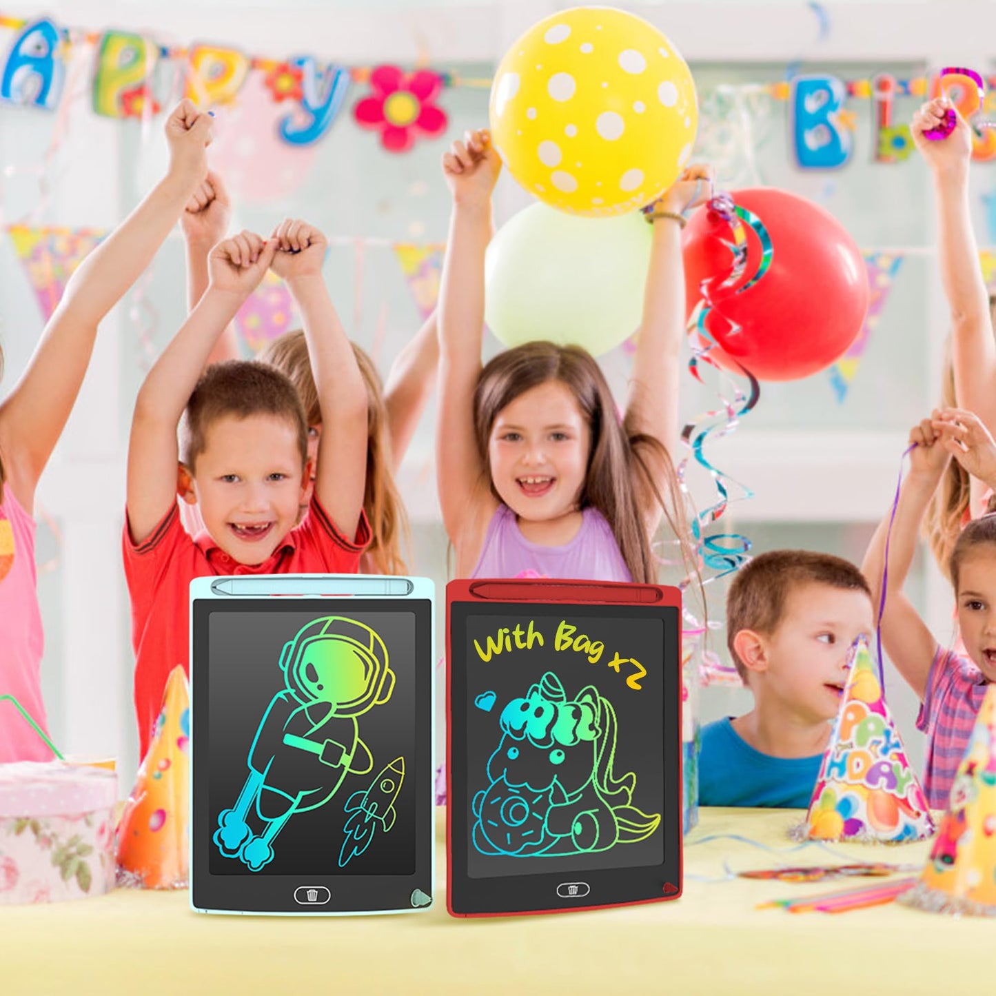 LEYAOYAO 2 Pack LCD Writing Tablet for Kids – Doodle Board and Learning Toy (Ages 3–6)