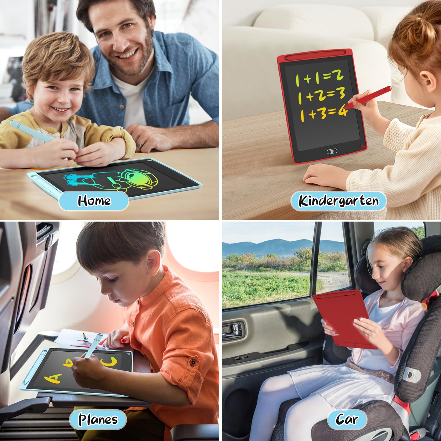 LEYAOYAO 2 Pack LCD Writing Tablet for Kids – Doodle Board and Learning Toy (Ages 3–6)