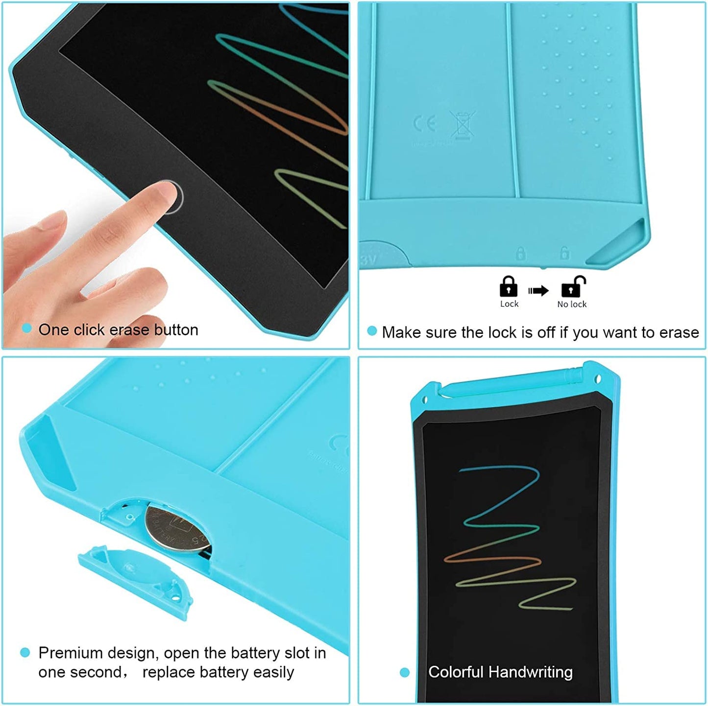 LEYAOYAO 4 Pack LCD Writing Tablet for Kids – Colorful Doodle Boards (Ages 3-6)