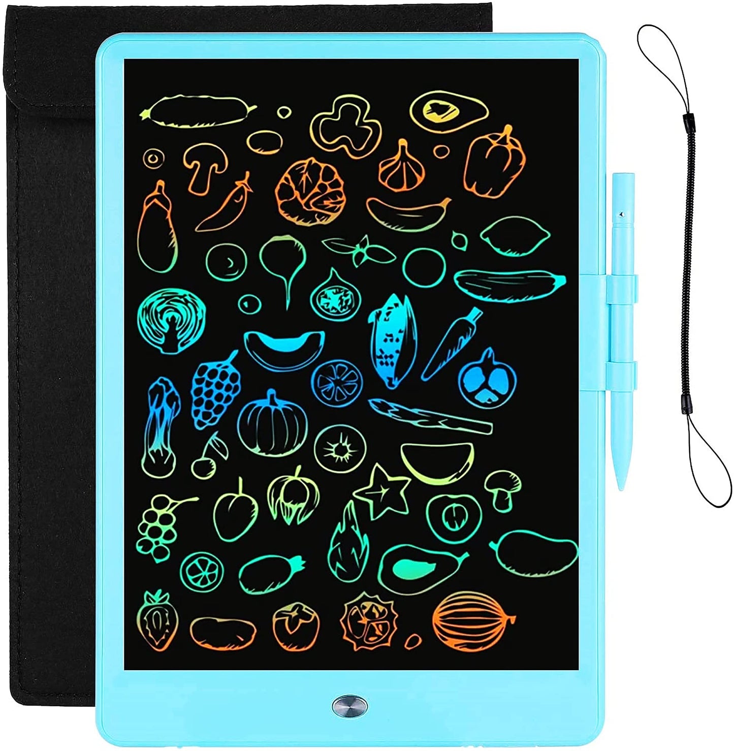 LEYAOYAO 10-Inch LCD Writing Tablet for Kids – Doodle Pad with Protect Bag (Blue)