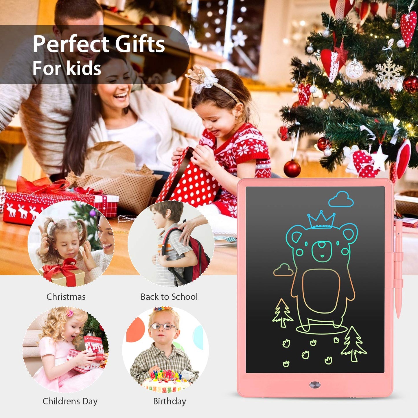 LEYAOYAO 2-Pack 10-Inch LCD Writing Tablet for Kids – Doodle Board