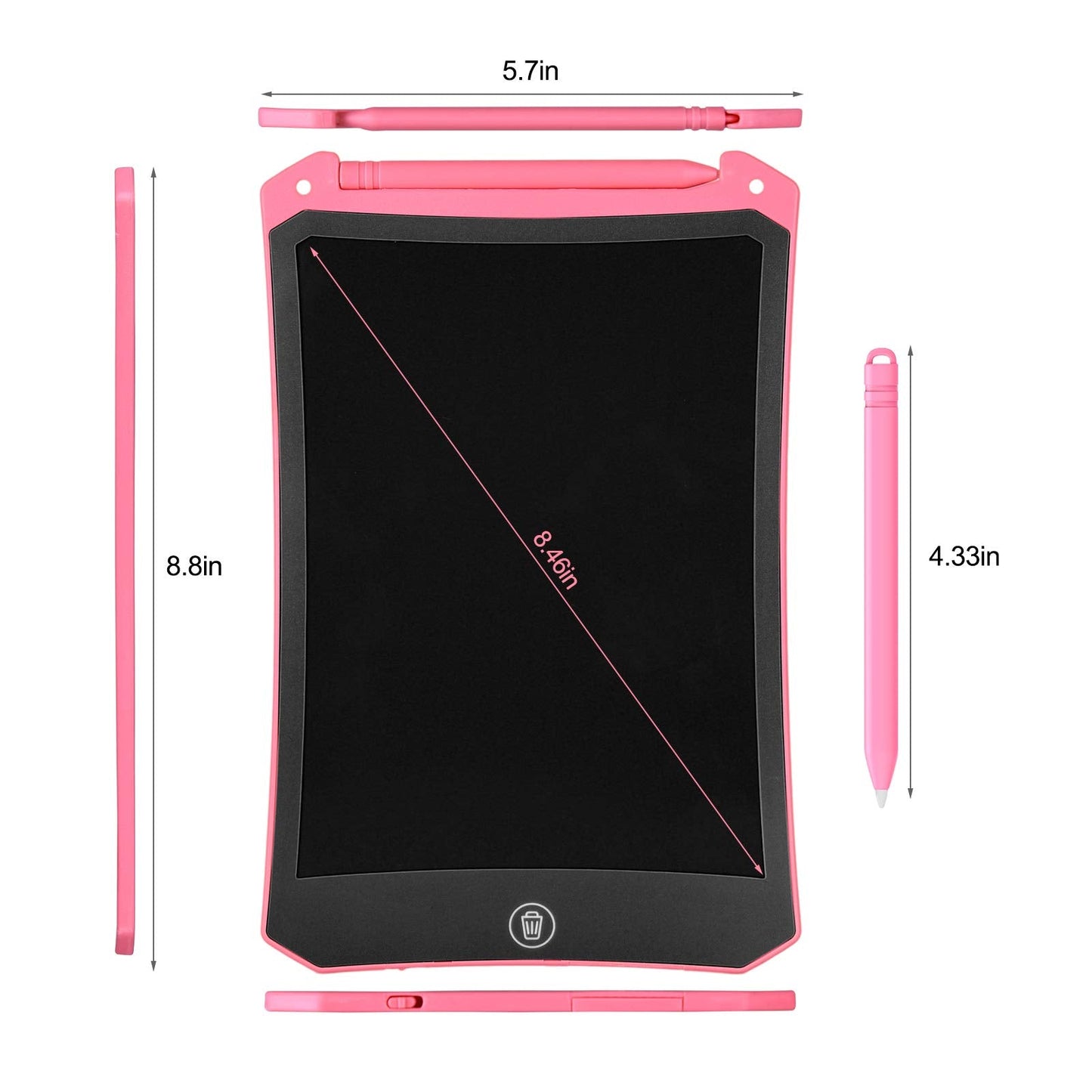 LEYAOYAO LCD Writing Tablet for Kids – 8.5-inch Doodle Board with Bag, Portable Drawing Pad