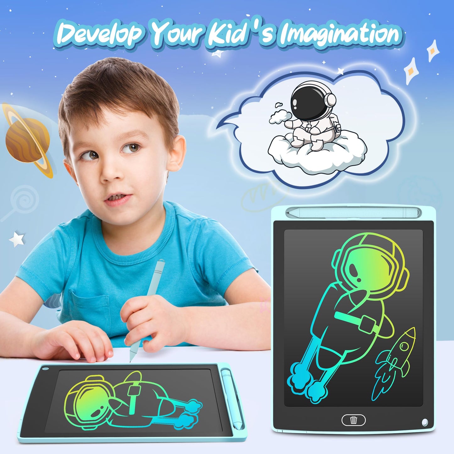 LEYAOYAO 8 Pack LCD Writing Tablet for Kids – Colorful Doodle Boards for Ages 3-6