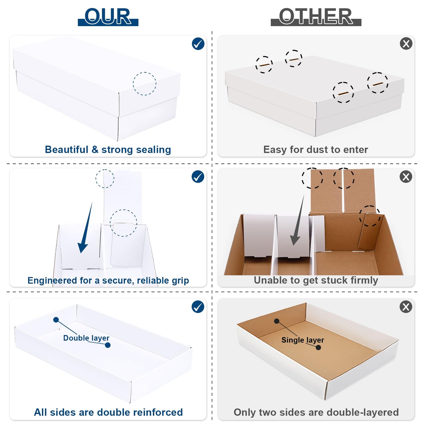 Leyzan Trading Card Storage Box 2 Pack – 1600 Card Capacity with Dividers