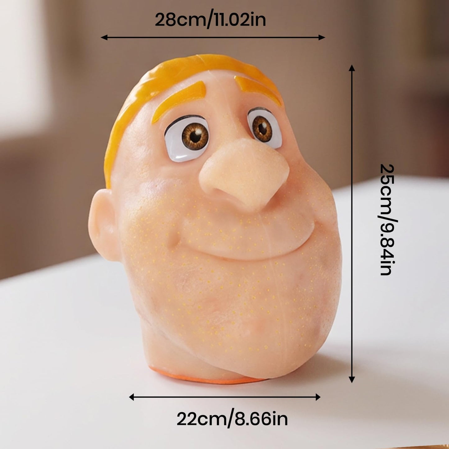 LFEX Pimple Popping Toy – Big Head Squeeze Toy with Golden Hair for Stress Relief | Reusable Refill
