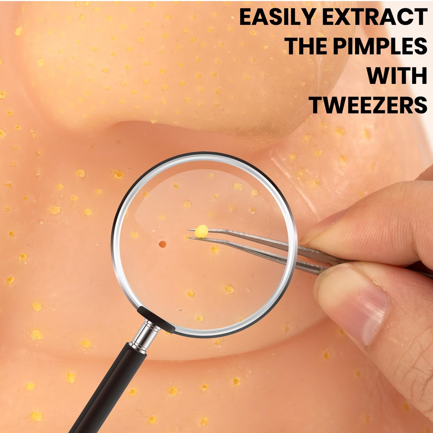 LFEX Pimple Popping Toy – Big Head Squeeze Toy with Golden Hair for Stress Relief | Reusable Refill
