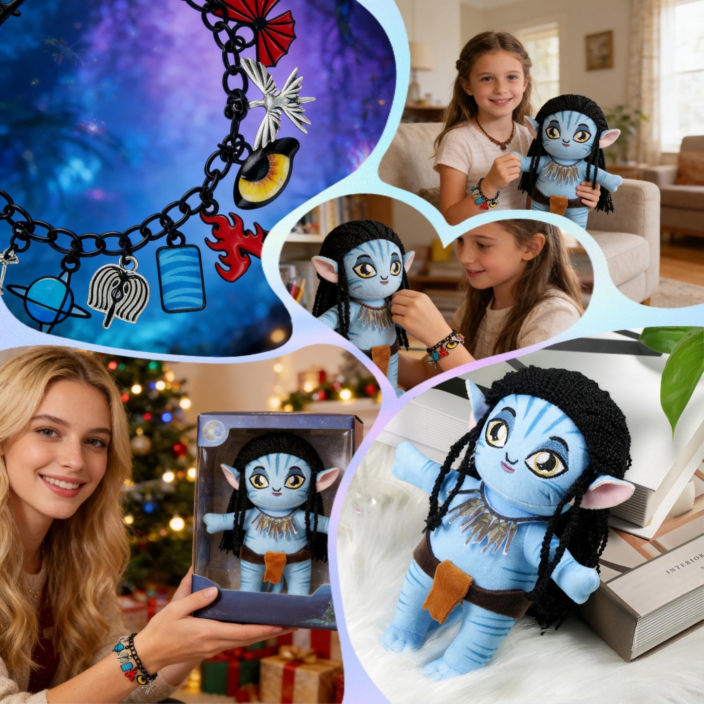 LG Louis Garden Avatar Plush Toy & Charm Bracelet – Na'vi Themed Jewelry for Fans