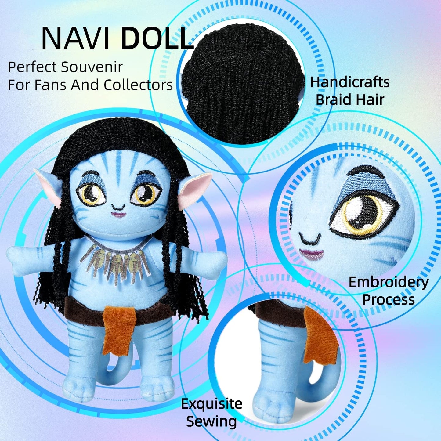 LG Louis Garden Navi Plush Toy — Soft Na'vi Baby Doll, Ideal Gift