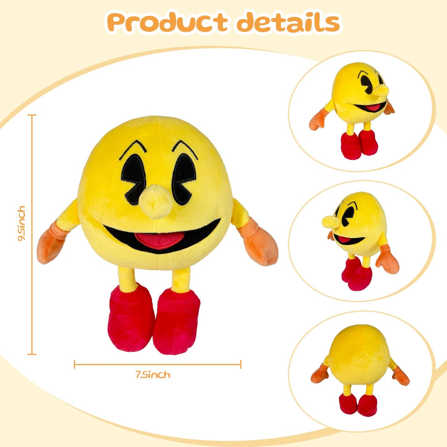 Lhcn021 9.8-Inch Game Plush Toy | Soft Ghost Plush for Kids | Pillow-Ready Cuddle Companion