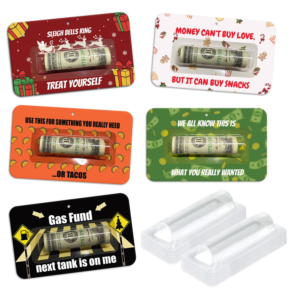 LHHungSoul 5-Piece Funny Cash Gift Cards Set – Gag Money Holders for Gifting