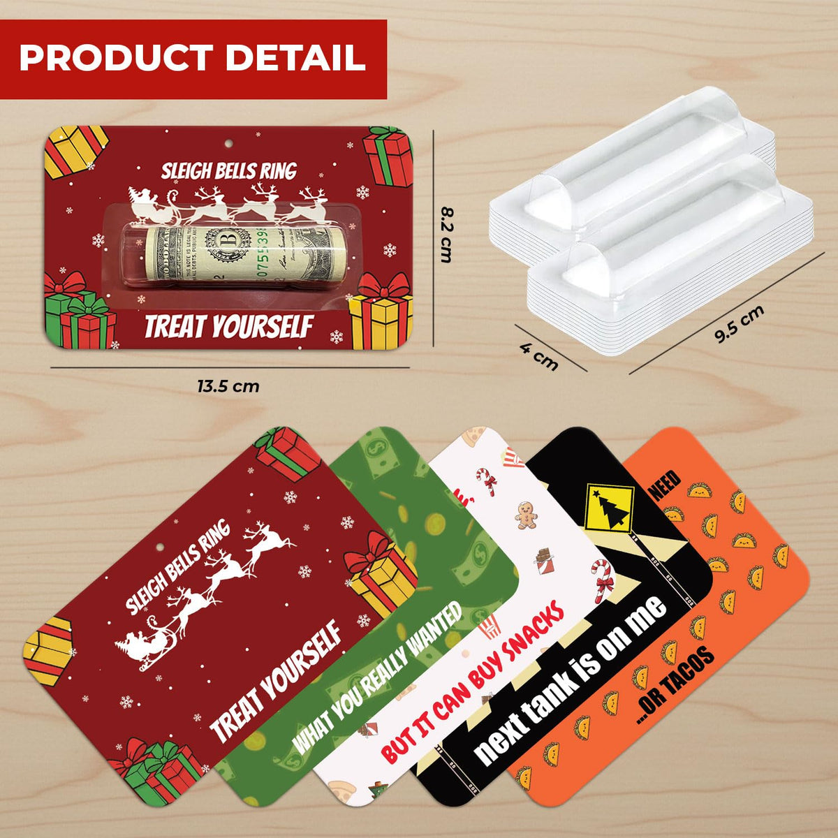 LHHungSoul 5-Piece Funny Cash Gift Cards Set – Gag Money Holders for Gifting