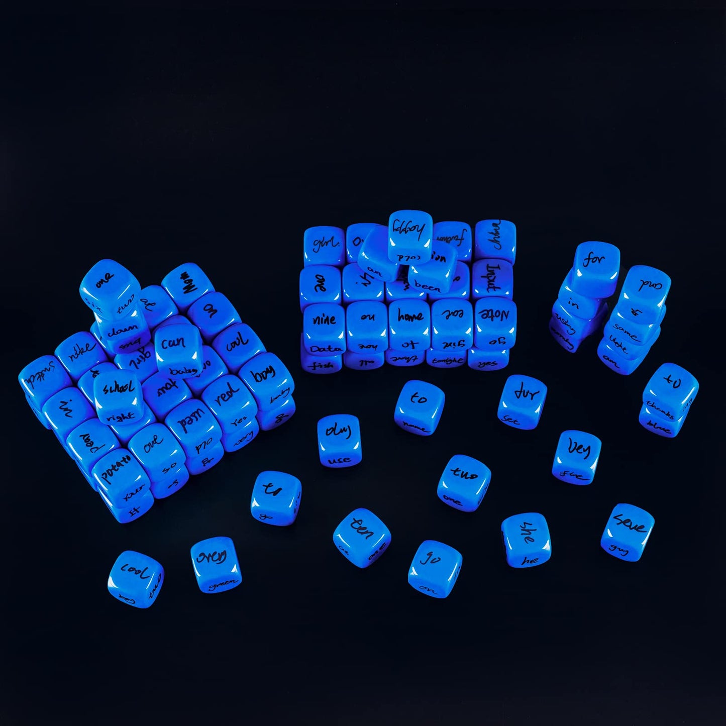 Lianshi 22mm Rounded Blank Dice – Four-Color Educational Cubes