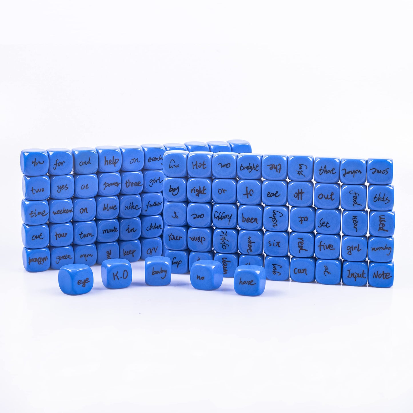 Lianshi 22mm Rounded Blank Dice – Four-Color Educational Cubes