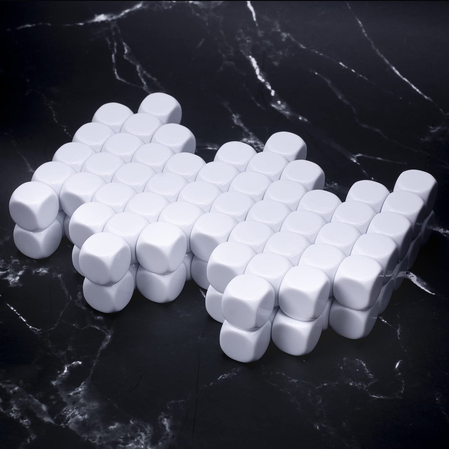 Lianshi 22mm Rounded Blank Dice – Four-Color Writable Teaching Cubes