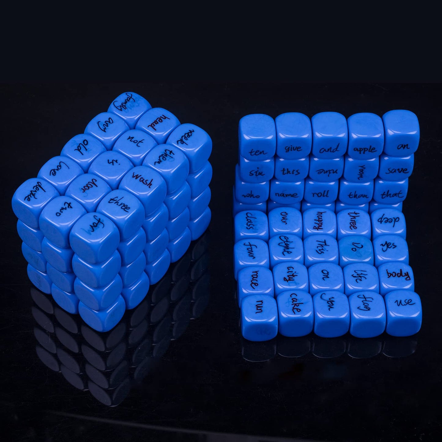 Lianshi 22mm Rounded Blank Dice – Four-Color Educational Cubes