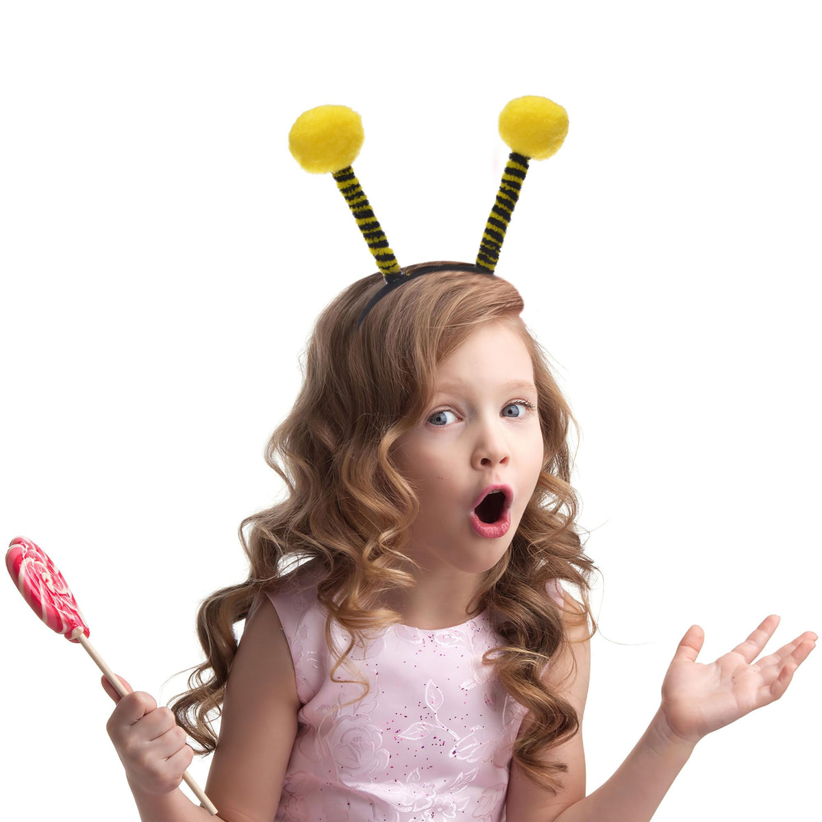 Liatunou Bee Tentacle Headbands - Cute Bee Headpiece with Antenna for Women & Girls