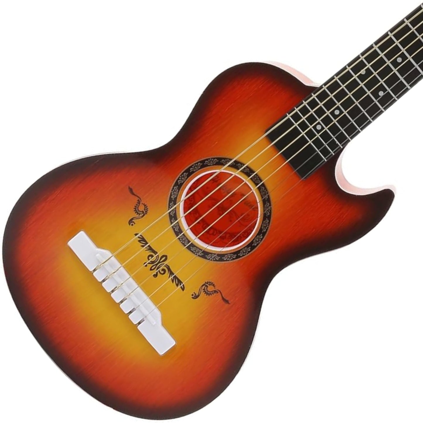 Liberty Imports 23-inch Kids Acoustic Guitar – 6-String Beginner Toy, Cherry Sunburst
