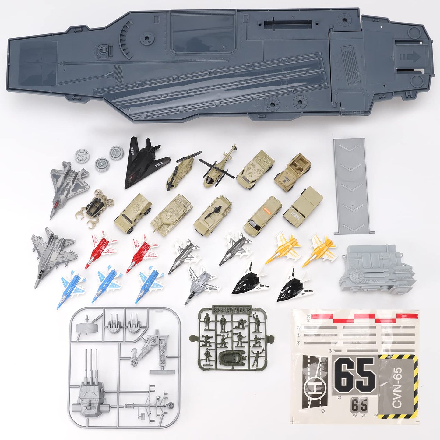 Liberty Imports 33-Inch Aircraft Carrier Mega Playset — Ultimate Military Battle Set for Kids