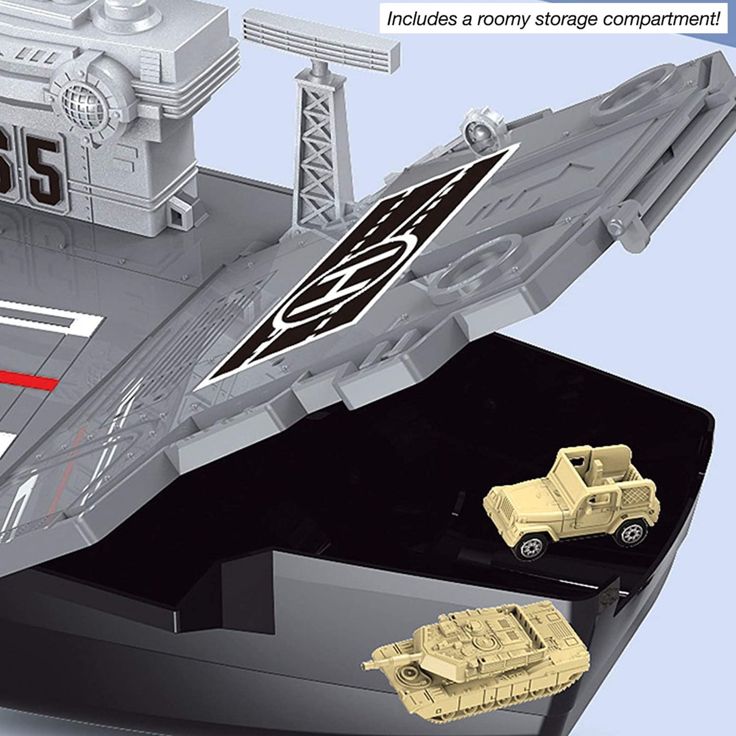 Liberty Imports 33-Inch Aircraft Carrier Mega Playset — Ultimate Military Battle Set for Kids