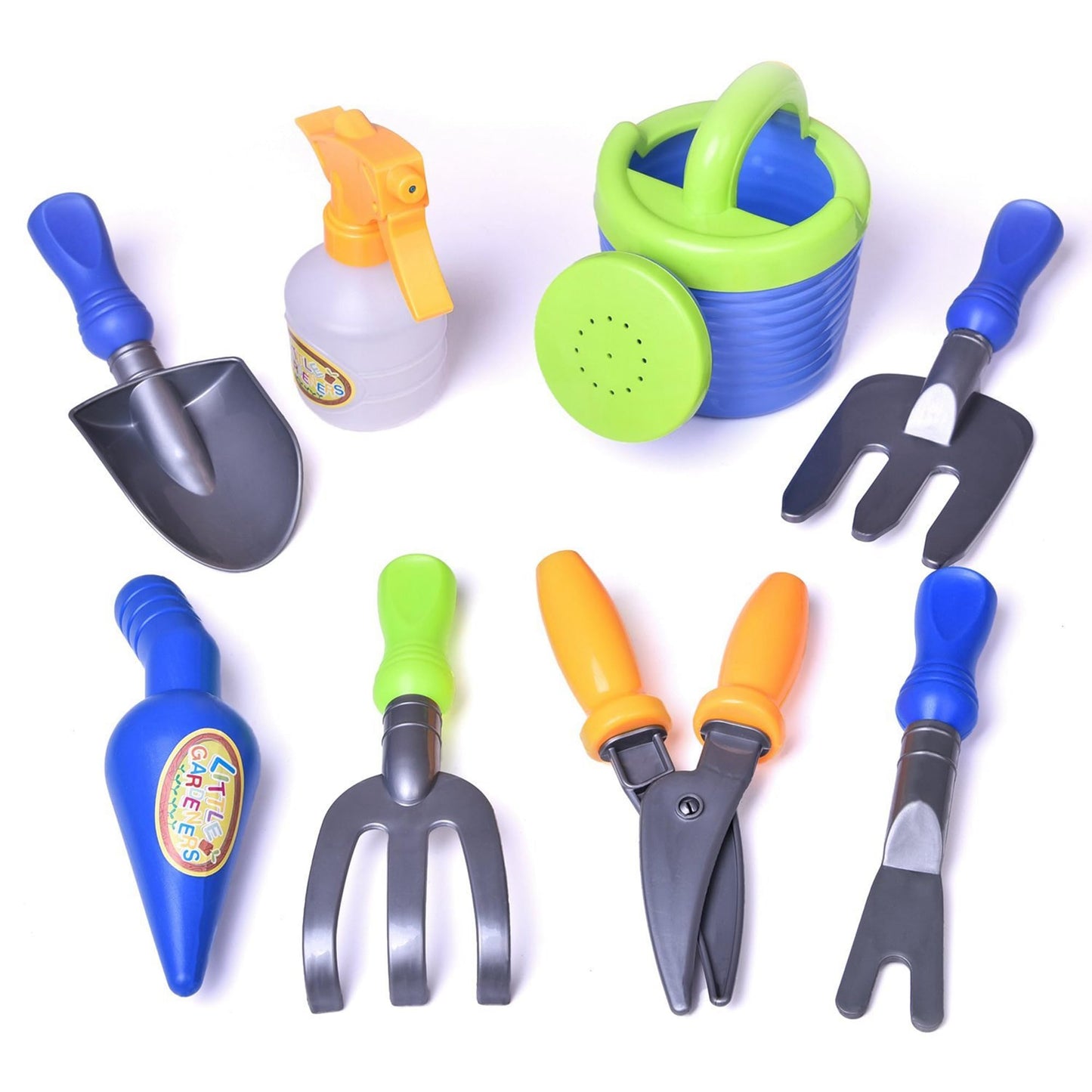 Liberty Imports Pull-Along Garden Wagon & Toy Gardening Tools Set for Toddlers